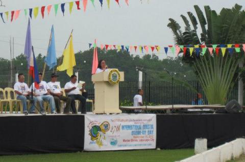 CCEF executive director at the ICC opening ceremony at LapuLapu Shrine in Mactan