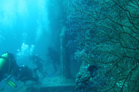 The underwater grotto of the Blessed Virgin Mary